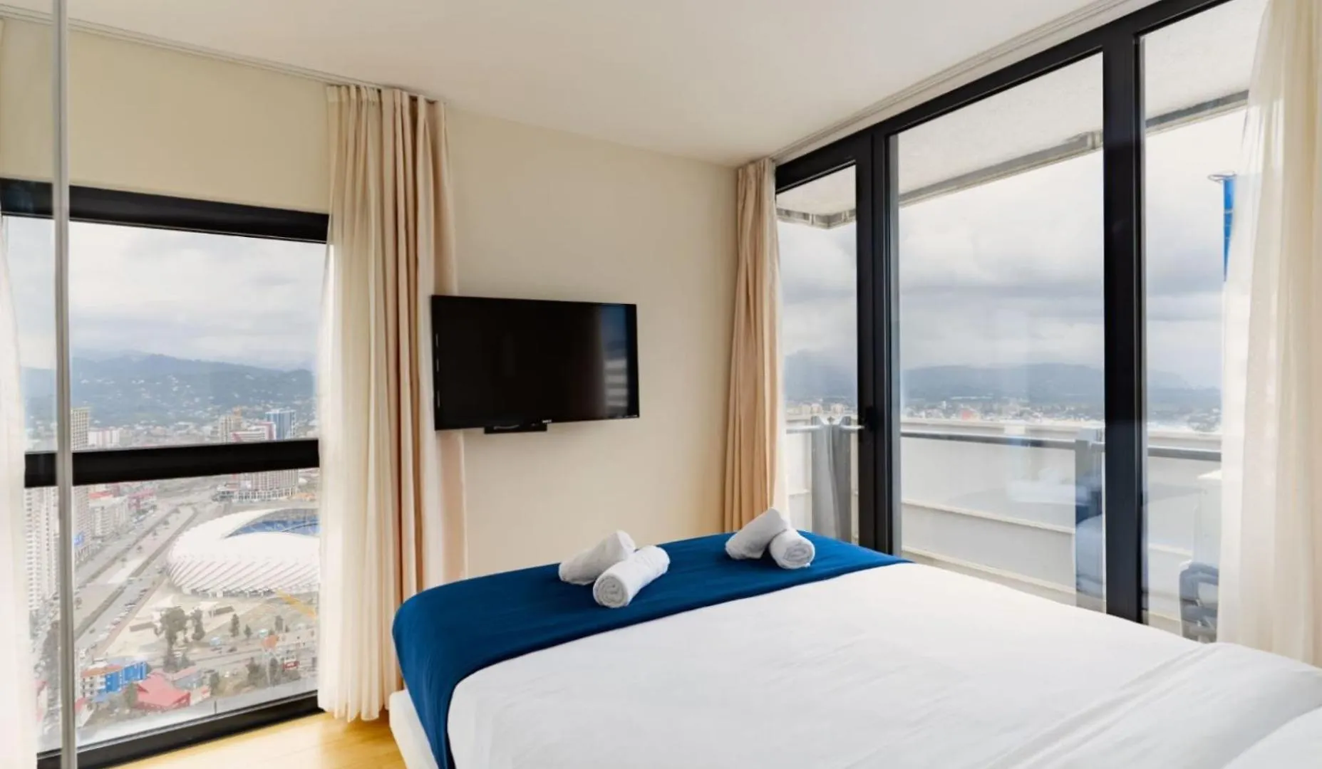 Welcoming Sea View Aparthotel In Orbi City 바투미 조지아